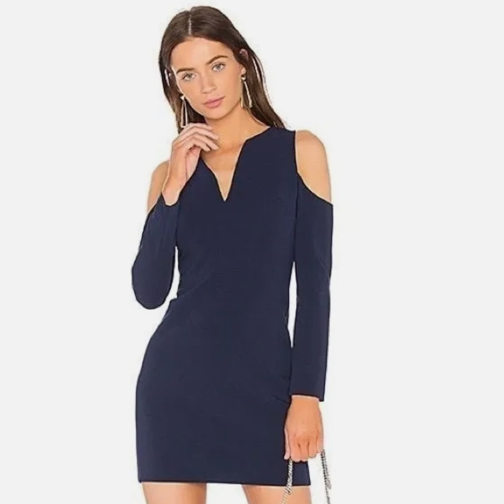 NWT Alice and Olivia Long Sleeve Dress with Cutouts